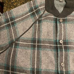 Italian yarn  wool nylon blend sweater jacket